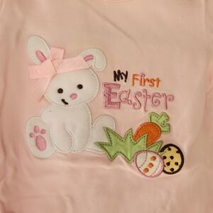 Pink Easter Bunny Bodysuit for Kids